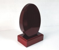 Trofeu oval lemn